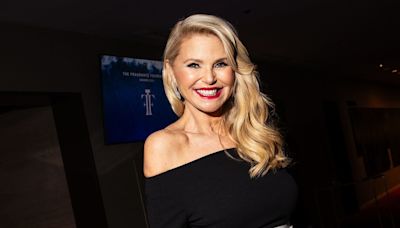 Christie Brinkley calls '70 the new 40' as she highlights curves in plunging dress