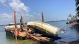 Abandoned boats pulled from the shores of Lake Lanier