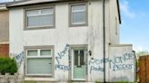 Home goes on sale for just £125k - but vandals have sprayed 'paedos' on walls