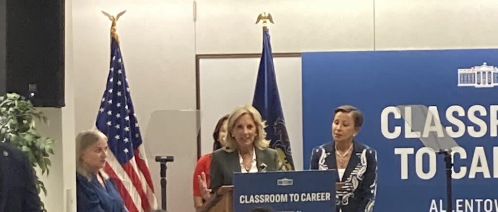 Jill Biden and Rep. Susan Wild talk education and workforce development in Allentown