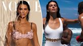 Kendall Jenner gets wet in a Chanel bra on the cover of Vogue