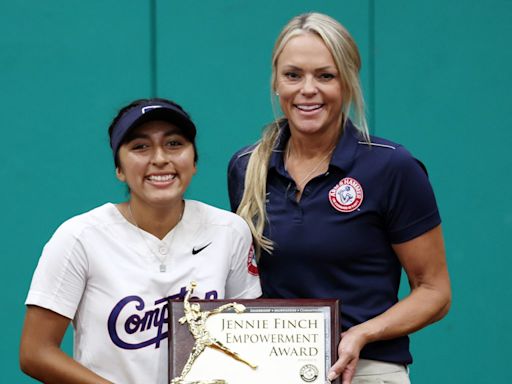 Pedroza receives Jennie Finch Empowerment Award amid All-Star weekend