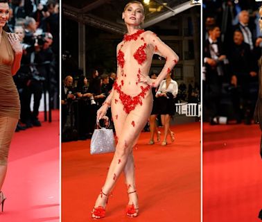 Transparencias en Cannes 2024: los looks más osados de la alfombra roja