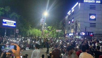 Massive protest outside Drishti IAS in Delhi as MCD seals coaching centre's basement after deaths at Rau's IAS