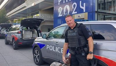 Ottawa police officer, dog helping with Paris Olympic security sweeps