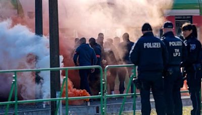 Hundreds of German police subdue 'hooligans' in training exercise for Euro 2024