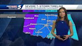 TIMELINE: Heavy rain expected this weekend before severe risk Monday