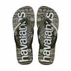 【havaianas 哈瓦仕】HAVAIANAS TOP LOGOMANIA 哈瓦仕 墨綠 變形蟲 人字拖 夾腳拖 中性 4148449-0869U