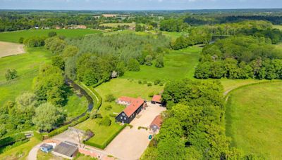 36 acre farm with own fishing lake and woodland on the market