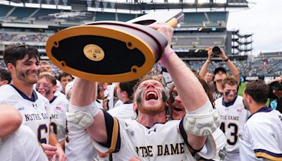 Notre Dame wins its 2nd straight national title in men’s lacrosse with a 15-5 pummeling of Maryland