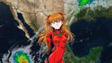 Evangelion: chica del clima enamora al público con su cosplay de Asuka en un programa mexicano