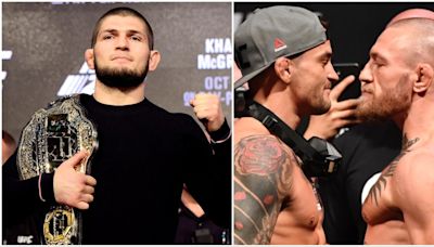 Khabib Nurmagomedov gives prediction for Dustin Poirier vs Conor McGregor without the leg break