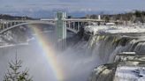 Spectacular photos show Niagara Falls partially frozen after winter storm