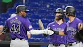 Highly-rated outfielder Jordan Beck 2 for 4 in major league debut for Rockies vs. Marlins