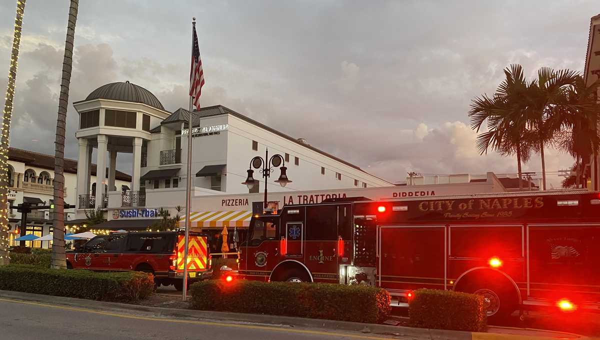 9 people injured from roof collapse at La Trattoria restaurant in Naples