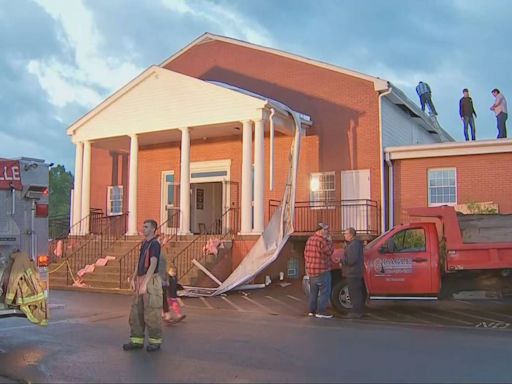 Tornado hits Washington County church, damages roof while 100 people are inside