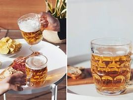 Las jarras de cerveza de cristal que puedes guardar en el congelador