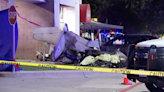 Pilot killed in fiery plane crash in shopping center parking lot in Plano, Texas