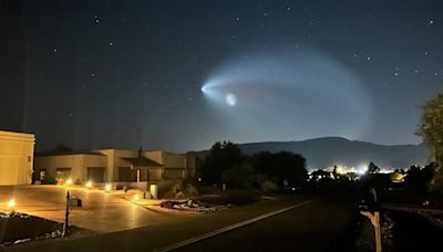 Rocket carrying UArizona student-built CatSat lights up Arizona’s western sky
