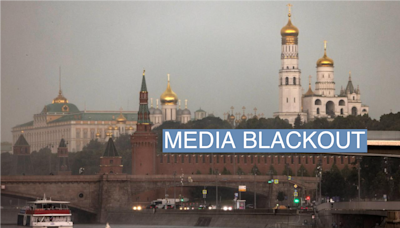 Kremlin bans 81 European news outlets as Russia prepares to put US journalist on trial