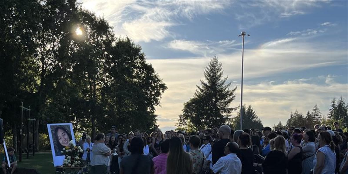 Nurses, neighbors, community members pay respects at vigil for murdered Beaverton nurse