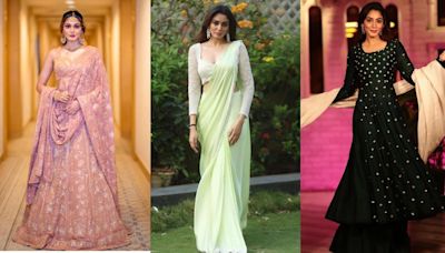 Bigg Boss OTT 3 contestant Sana Makbul’s ethnic flair: From sassy sarees to dazzling lehengas