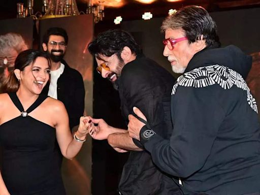 Pregnant Deepika Padukone responds to Rana Daggubati's playful jibe 'I can see you are still in character' at Kalki 2898 AD event | Hindi Movie News - Times of India