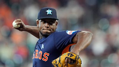 Astros pull Ronel Blanco after 7 hitless innings in his bid for historic 2nd no-hitter of the season