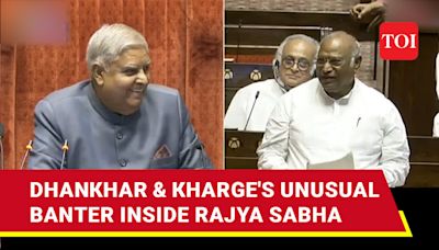 'Why Are They Laughing?': Kharge Leaves Dhankhar In Splits Days After Big Fight In RS | Watch | International - Times of India...