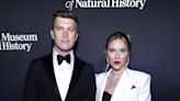 Scarlett Johansson and Husband Colin Jost Coordinate in Black and White at Museum Gala