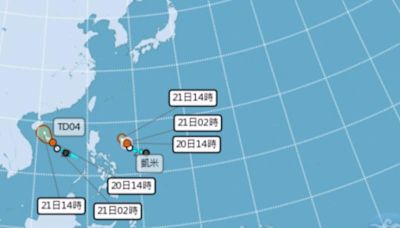 凱米颱風23日有機會發布海警 專家：轉中颱機率高