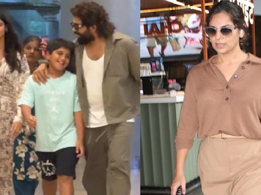 WATCH: Allu Arjun and family return from Goa after celebrating wife Sneha’s bday; Ram Charan’s wife Upasana touches down in Mumbai