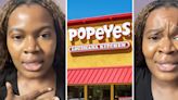‘I did not know y’all was out here spending car payments on Popeyes’: Woman shocked at how much Popeyes for 2 people came out to
