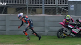 MotoGP Rider Briefly Gets on Wrong Bike After Crash