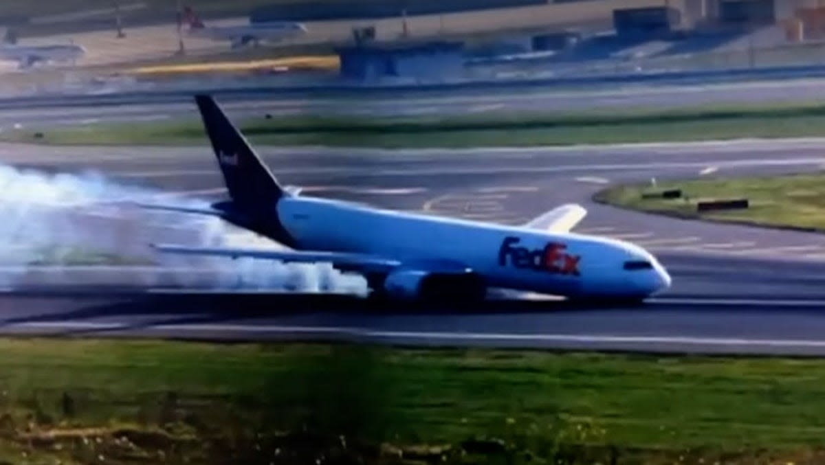 Watch: Boeing 767 hits runway nose first during emergency landing at Istanbul airport