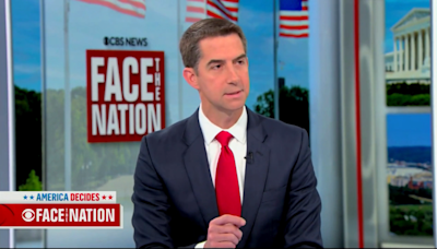 Sen. Tom Cotton says that Kamala Harris will buckle under media pressure