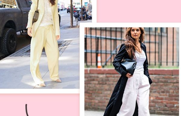 Katie Holmes Is the Queen of Styling Work Trousers for the Weekend—Here’s How She Does It