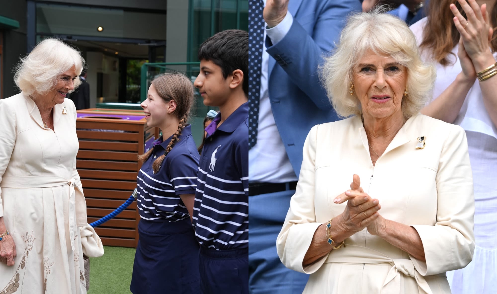 Queen Camilla Puts a Twist on Animal Prints in Anna Valentine Dress for Wimbledon 2024, Watches Match in the Royal Box