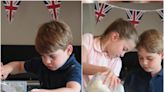 Prince Louis, Prince George and Princess Charlotte bake cupcakes for jubilee street party