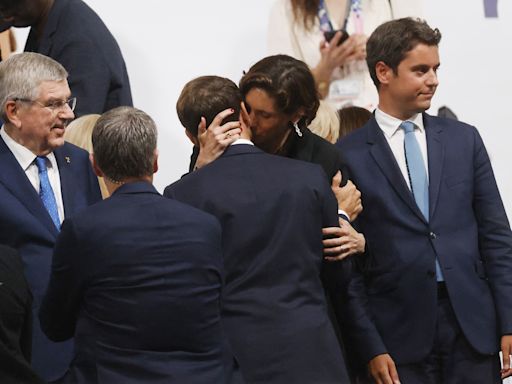 Macron's Olympic kiss with sports minister raises eyebrows in France