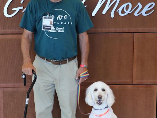 Willow the therapy dog newest Good Samaritan volunteer