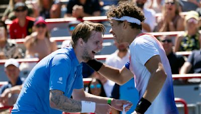 Olympic doubles bronze medalists Taylor Fritz and Tommy Paul win singles matches in Montreal