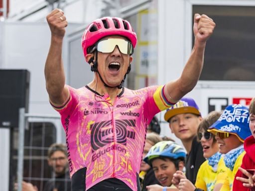 Sensacional triunfo de Richard Carapaz en la etapa 4 del Tour de Romandía