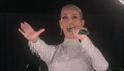 Celine Dion Chokes Up Performing at Olympics Opening Ceremony