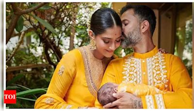 Sonam Kapoor shares a special appreciation post for her husband Anand Ahuja; calls him ‘best’ dad to son Vayu - Times of India