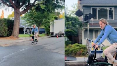 Owen Wilson gives locals a "ka-chow" while riding a bike through Vancouver again | News