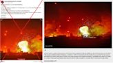 Old Syria explosion photo falsely portrayed as 'Israel in May 2024'