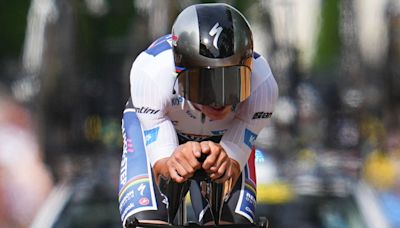 Remco Evenepoel overcomes late scare to win stage seven on Tour de France