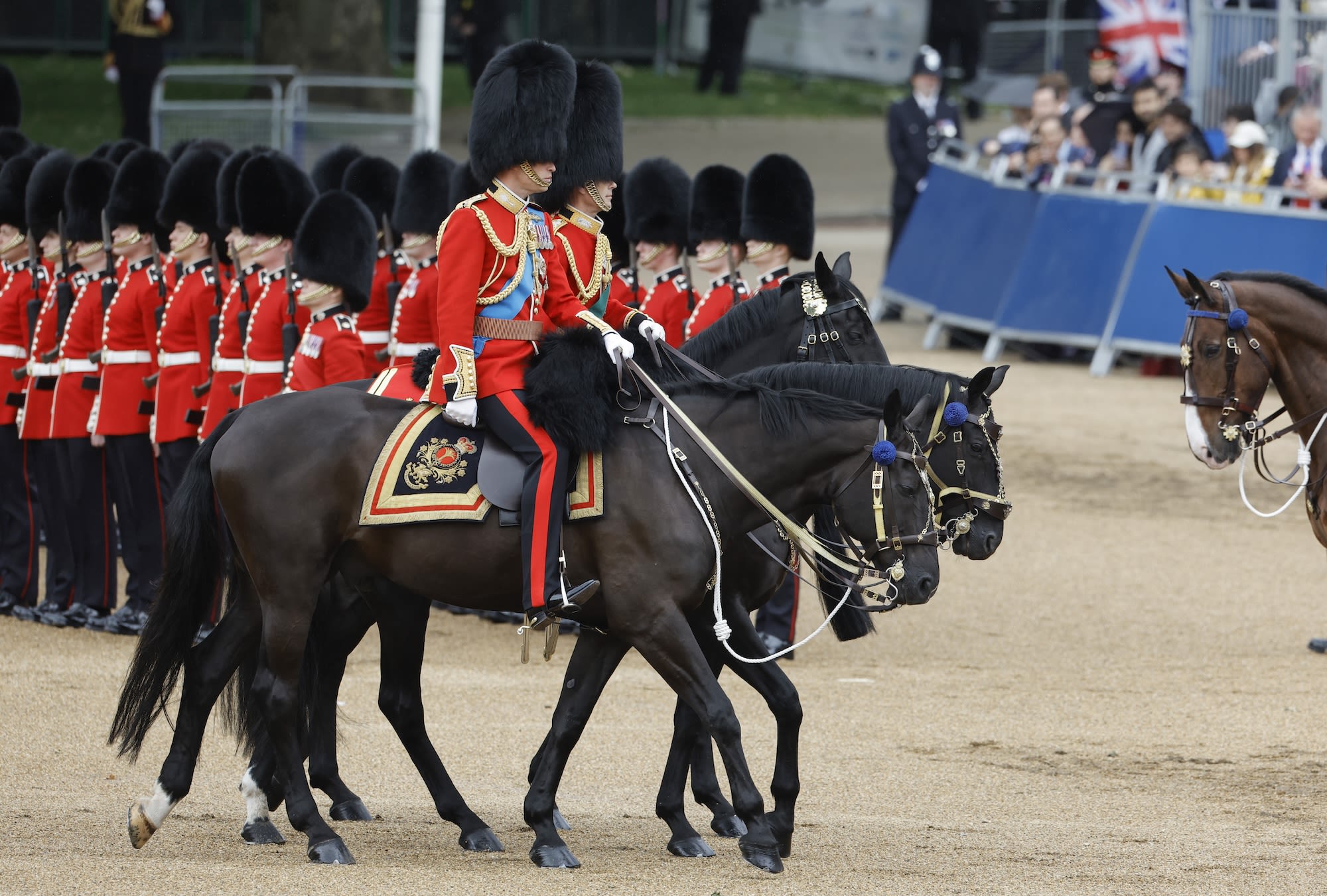 Prince William Rides Horseback in 2024 Trooping the Colour Parade Honoring King Charles III