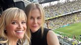 La selfie de Nicole Kidman y Reese Witherspoon durante el partido de Lionel Messi y su primera consagración en EEUU